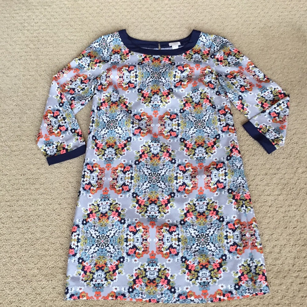 NEW J Crew Print Dress sz 0